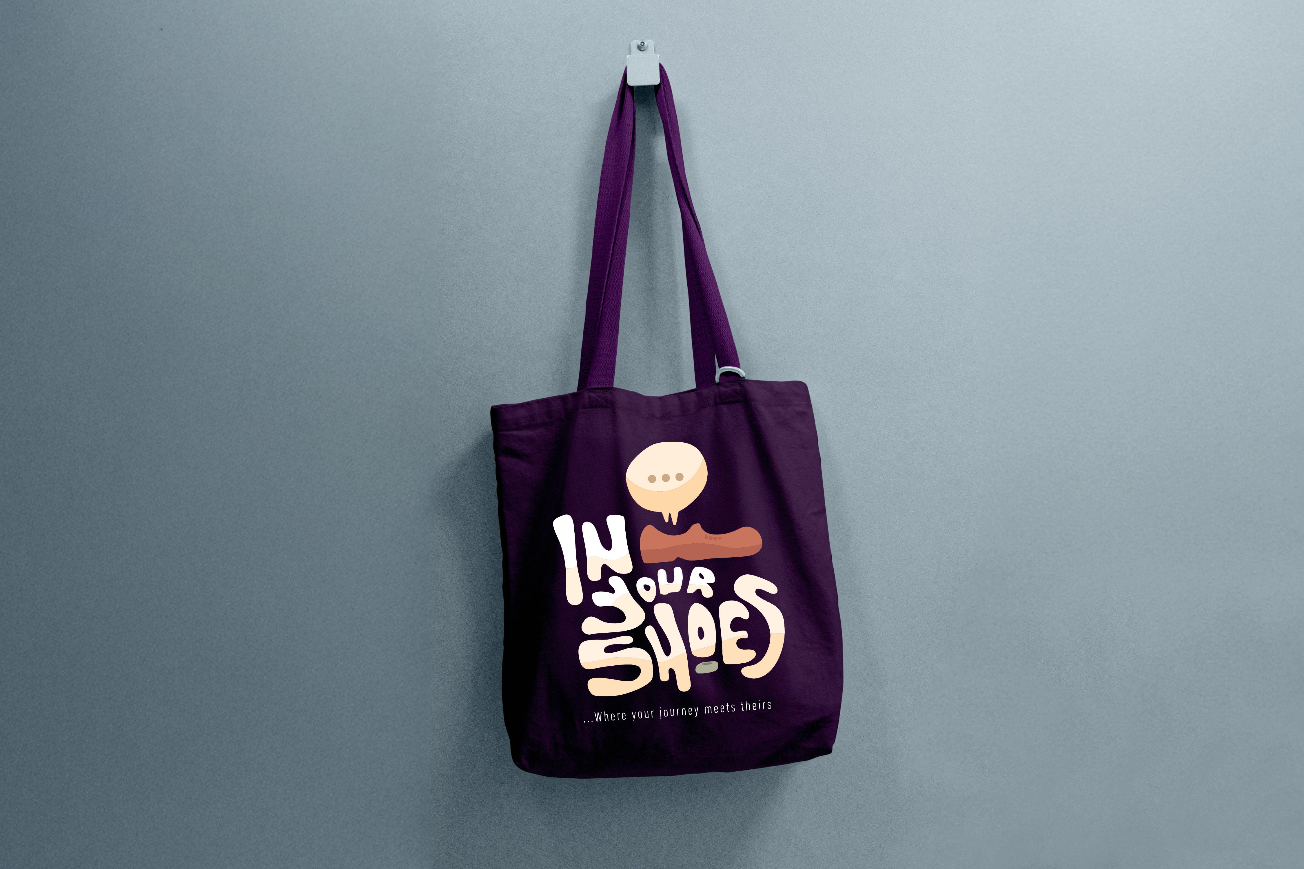 In Your Shoes Tote — Aubergine